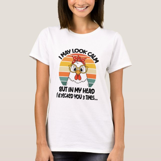 Camiseta Gallina Picoteando (Anverso)