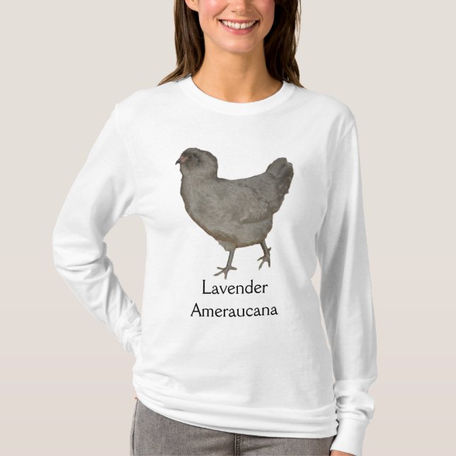 Camiseta Gallina rara de la raza de Ameraucana de la (Anverso)