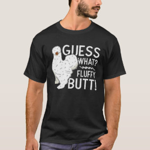 Camiseta Gallina Seda Adivina Qué Granja de Trasero Esponjo
