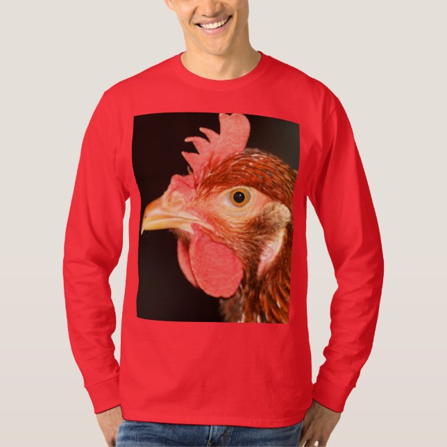 Camiseta Gallina seria (Anverso)