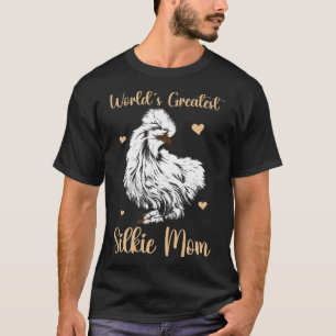 Camiseta Gallina silkie mamá animal agricultora de pollo