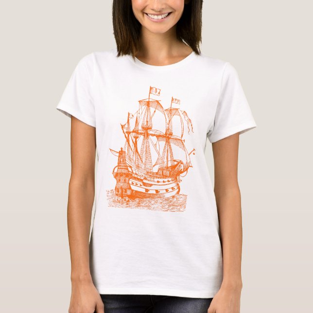 Camiseta Gallión - Naranja (Anverso)