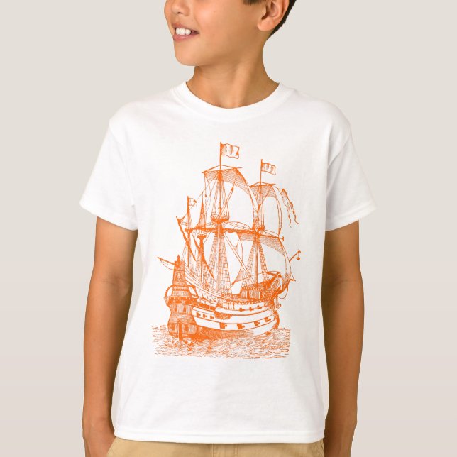 Camiseta Gallión - Naranja (Anverso)