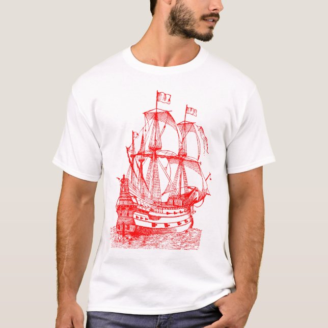 Camiseta Gallión - Rojo (Anverso)