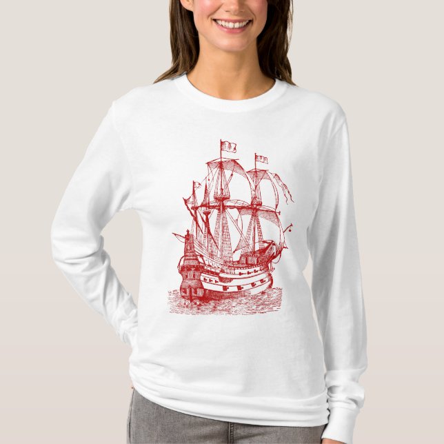 Camiseta Gallión - Rojo de rubí (Anverso)