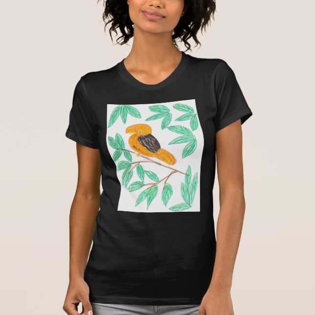 Camiseta Gallito de las Rocas Andino (Rupicola peruvianus) (Anverso)