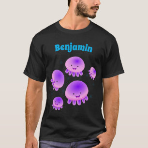 Camiseta Gallito rosa morado kawaii personalizado