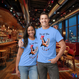 Camiseta Gallo Abstracto al Amanecer