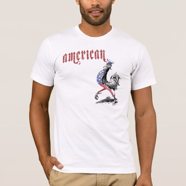 Camiseta Gallo americano (Anverso)