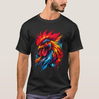 Camiseta Gallo Antiguo Enthusiasta de la Pelea de Gallos Pi