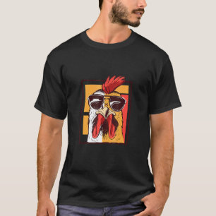 Camiseta Gallo Con Gafas De Sol Más Guapo Gockel Pollo Lejo