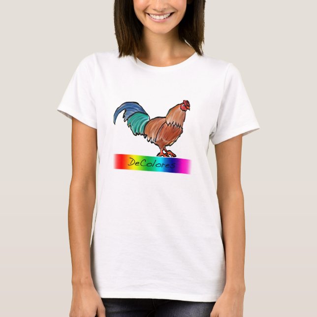 Camiseta Gallo de DeColores (Anverso)