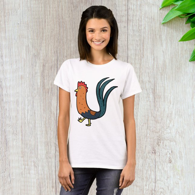 Camiseta Gallo de dibujos animados lindo (Subido por el creador)
