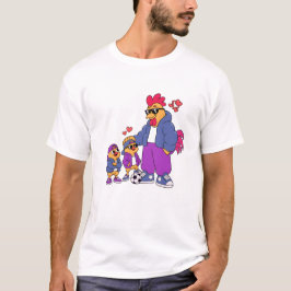 Camiseta Gallo de fútbol y pollitos