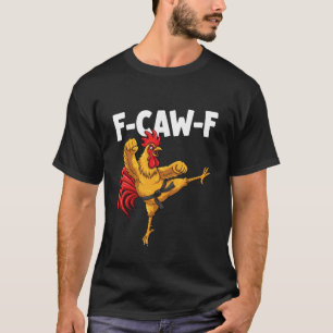Camiseta Gallo de Karate Divertido F-CAW-F gallo de kungfu 