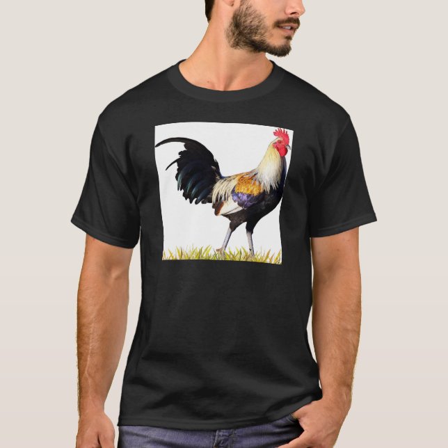 Camiseta Gallo de oro del americano de Duckwing (Anverso)