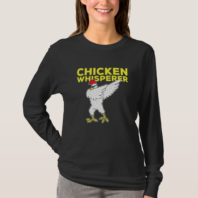Camiseta Gallo De Pescado De Pollo Whisperer Con Gafas De S (Anverso)