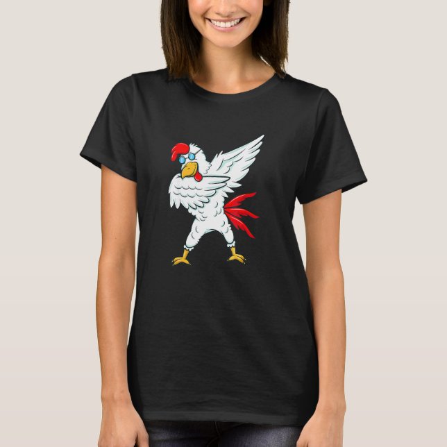 Camiseta Gallo de Pollo con Dab  Fiesta Cool Dab (Anverso)