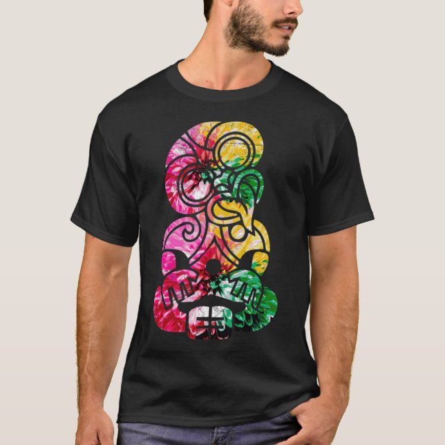 Camiseta Gallo de regalo de tatuaje tribal maorí hei tiki p (Anverso)