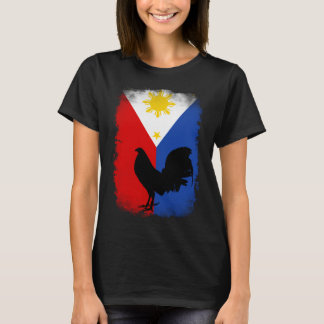 Camiseta Gallo de riña de juego de bandera vintage filipino
