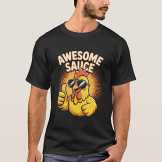 Camiseta Gallo de Salsa Impresionante Cloquea alrededor de 