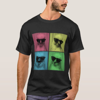 Camiseta Gallo de seda divertido arte pop amante de animale
