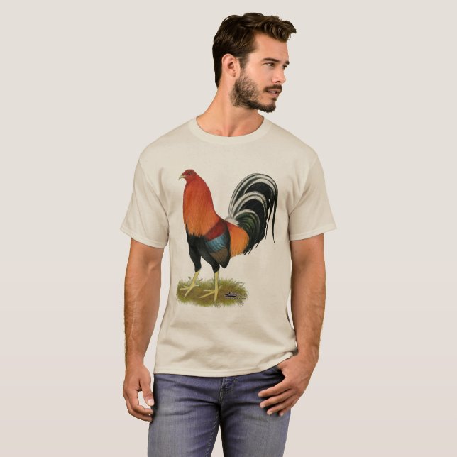Camiseta Gallo de trigo del gallo de pelea (Anverso completo)