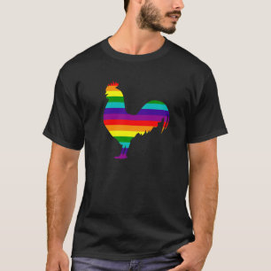 Camiseta Gallo del arco iris