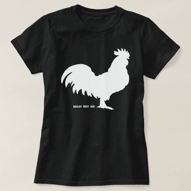 Camiseta Gallo del blanco de BBB (Diseño del anverso)