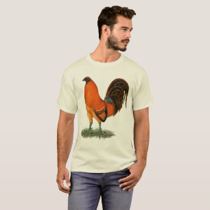 Camiseta Gallo del rojo del jengibre del gallo de pelea