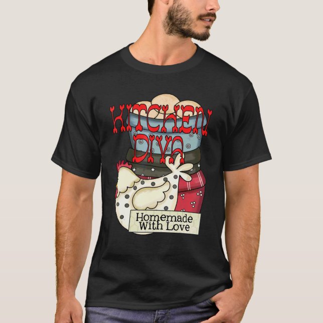 Camiseta Gallo Diva de Cocina (Anverso)