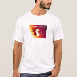 Camiseta Gallo Divertido con Dicho