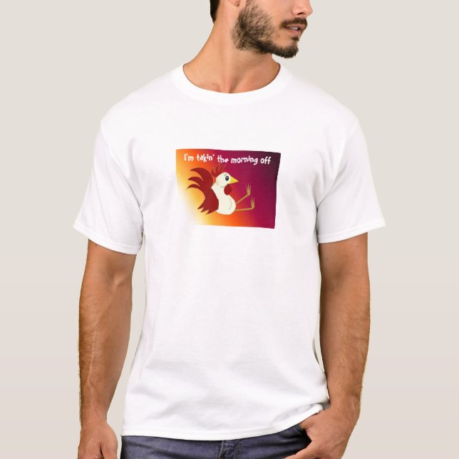 Camiseta Gallo Divertido con Dicho (Anverso)