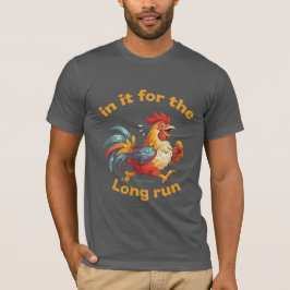 Camiseta Gallo Divertido Corriendo – Para la Carrera Larga