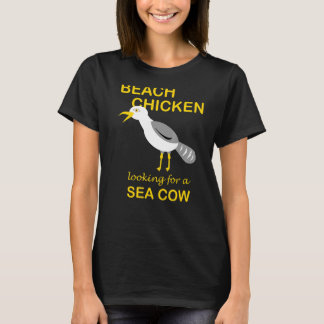 Camiseta Gallo Divertido de Playa Buscando Vaca Marina de M
