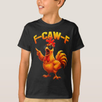 Gallo divertido humorístico F-caw-f cita Gallo