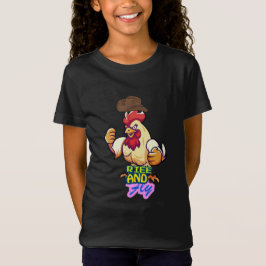 Camiseta "Gallo Divertido Levántate y Vuela”