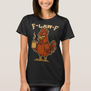 Camiseta Gallo divertido para hombres F-caw-f Novedad para 
