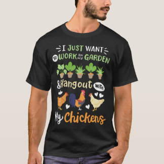 Camiseta Gallo Divertido Para Jardinería Amantes De Los Pol