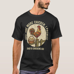 Camiseta Gallo Divertido Solo Uno Más Granjero Vintage