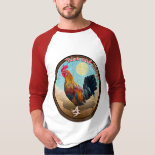 Camiseta Gallo Gitano de Key West Rise and Shine Vintage Ov