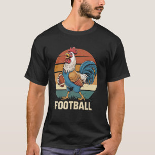 Camiseta gallo Jugando Fútbol Americano retro vintage gallo
