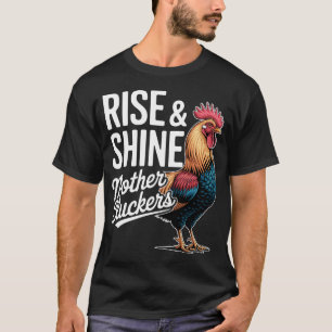 Camiseta Gallo "Levántate y Brilla Malparidos" Granja Diver
