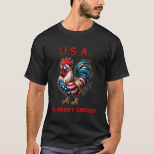 Camiseta Gallo Patriótico U.S.A. No Somos Gallina América