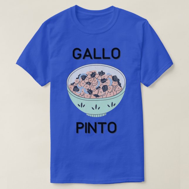 Camiseta Gallo Pinto Food Addict (Diseño del anverso)