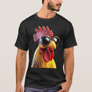 Camiseta Gallo Pollo Papá Gallinero Granja Papá Coop
