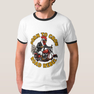 Camiseta Gallo Rebelde Nacido para la Carretera