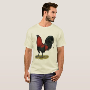 Camiseta Gallo Rojo Negro BB Juego Americano