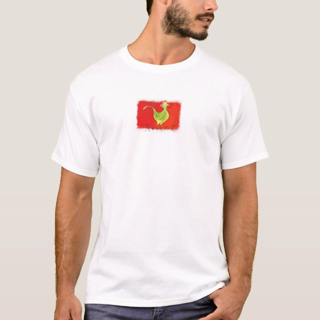 Camiseta Gallo - Rótulo del chino (Anverso)
