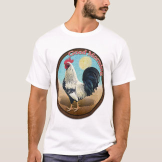 Camiseta Gallo Silver Laced Wyandotte Buenos Días Vintag